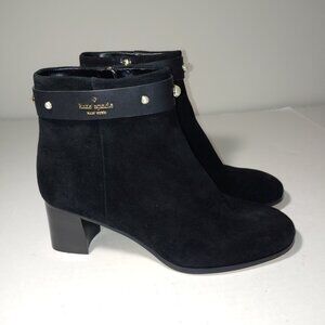 Kate Spade Morgan Pearl Booties Size 11 Black